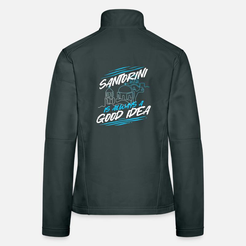 Santorini Is Always A Good Idea Frauen Softshelljacke