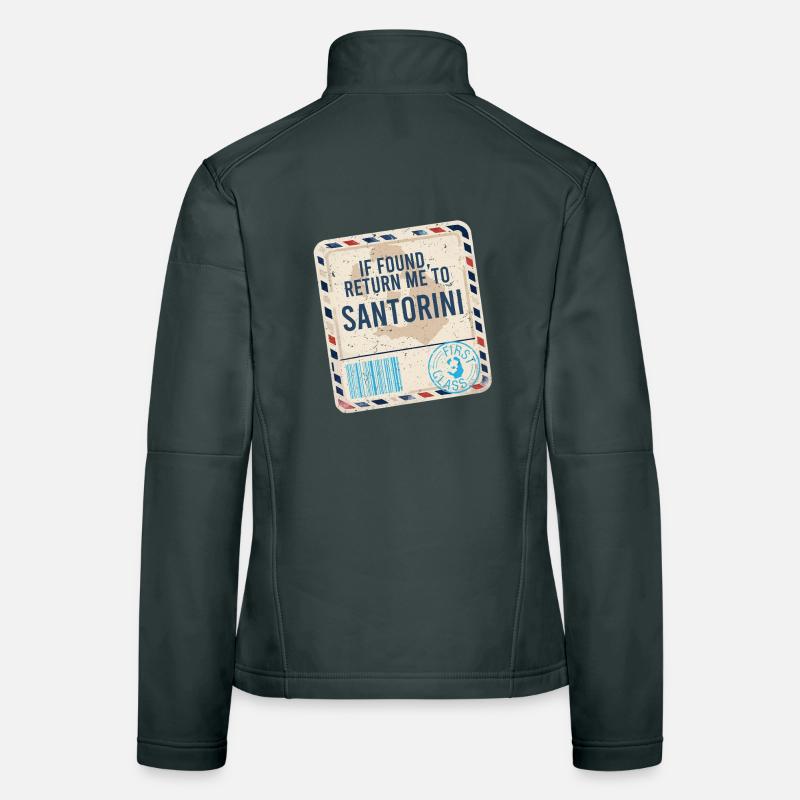 If Found Return To Santorini Frauen Softshelljacke