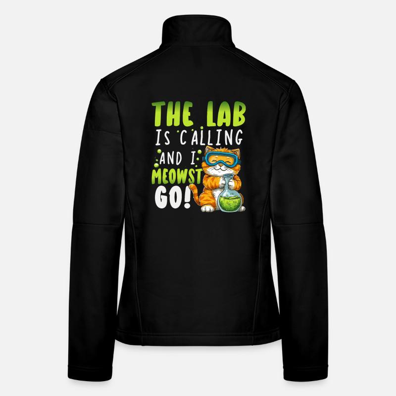 Scientifiques Sciences naturelles Chimie des chats Veste en tissu softshell Femme
