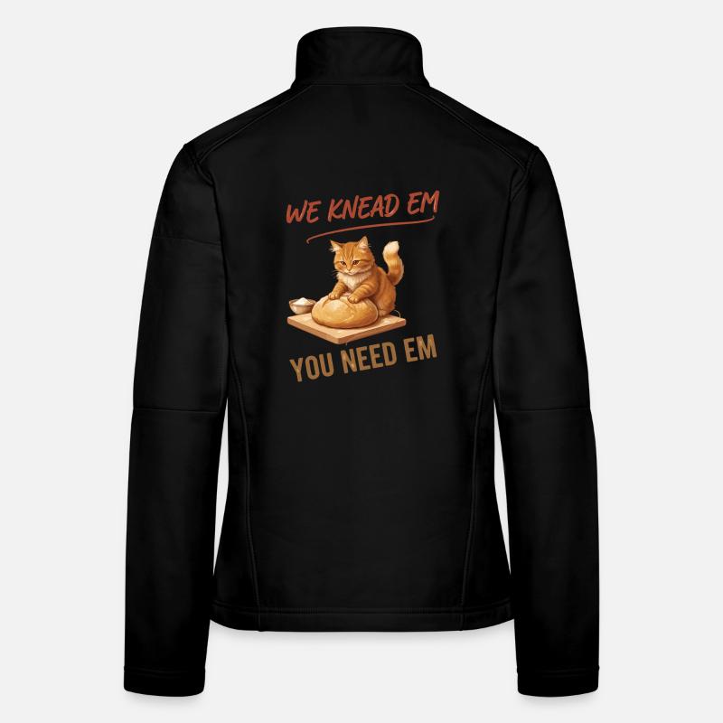Sauerteigbrot Backen Wir Kneten Sie, Sie Brauchen - Frauen Softshelljacke - Schwarz