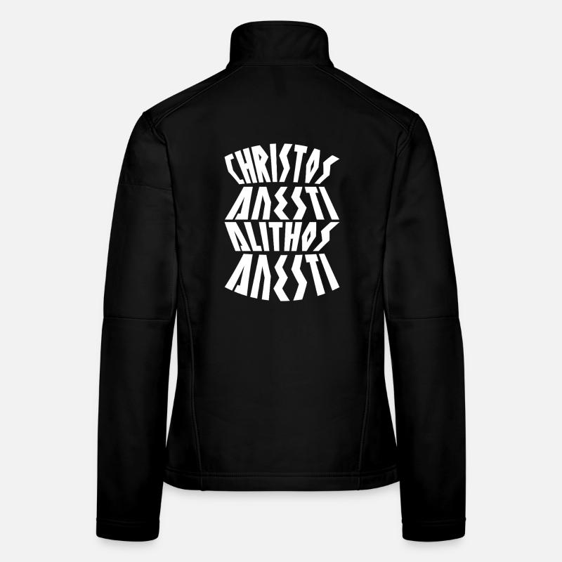 Christos Anesti Griechisches Osterorthodoxes Ostern Frauen Softshelljacke
