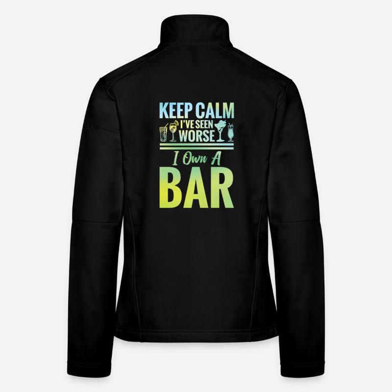 Propriétaire de bar Mixologue Passionné de bar Propriétaire de pub Veste en tissu softshell Femme
