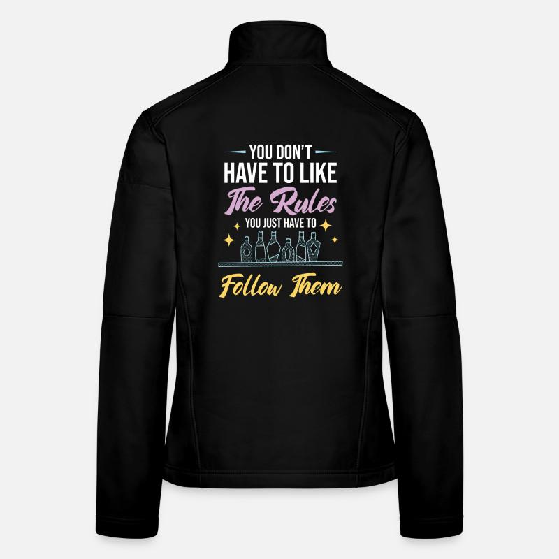 Propriétaire de pub, barman, propriétaire de bar, serveuse de cocktail Veste en tissu softshell Femme