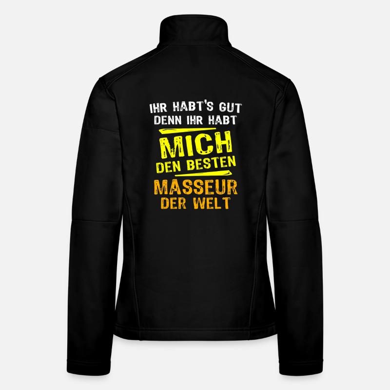 Masseur Geschenk Frauen Softshelljacke
