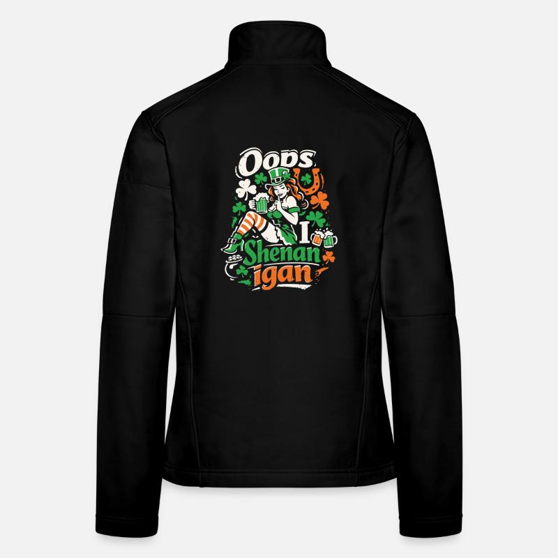 Oops I Shenanigan | Leprechaun St Patrick's Girl Frauen Softshelljacke