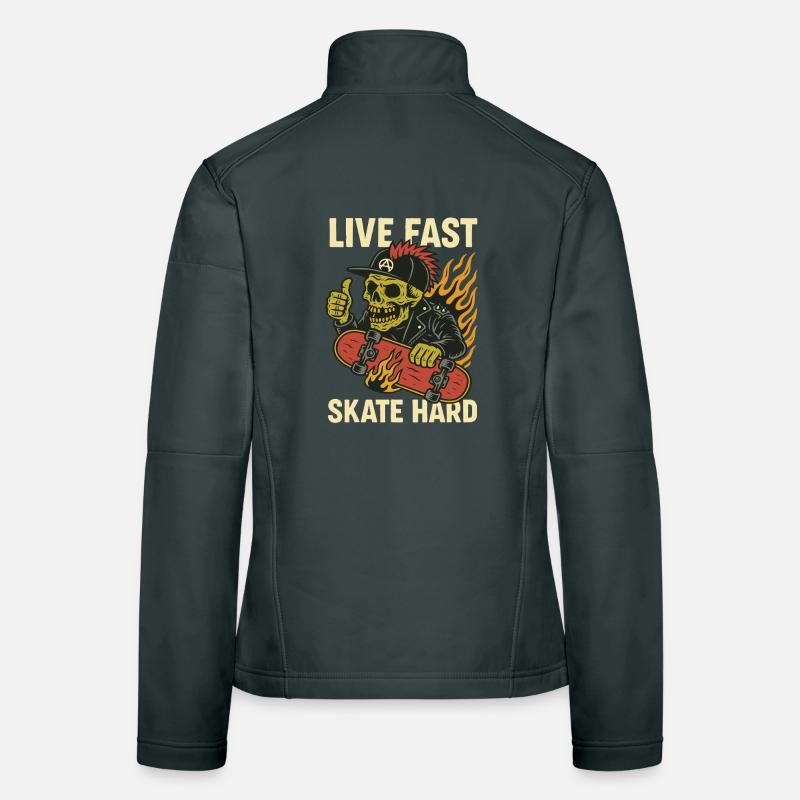 Patinage rapide en direct Crâne dur Veste en tissu softshell Femme
