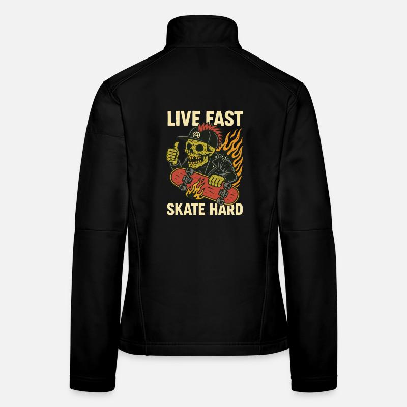 Live Quick Skate Hard Skull Women's Softshell Jacket