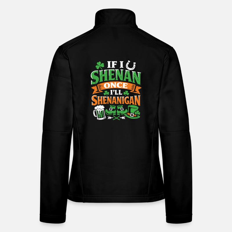 Prêt devant les bêtises | La Saint-Patrick Veste en tissu softshell Femme