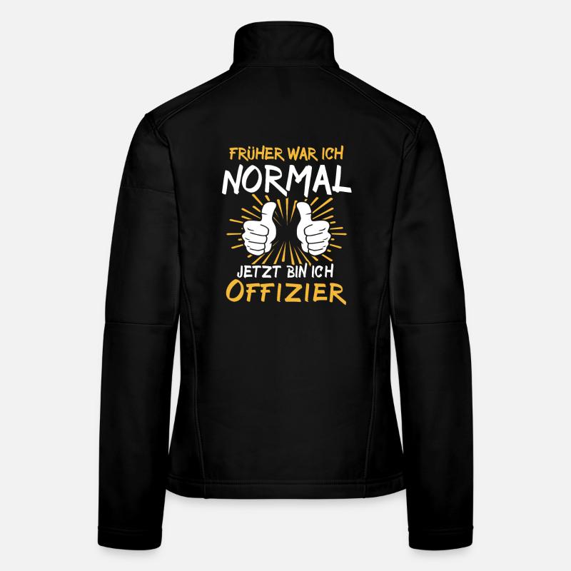 Offizier Spruch Frauen Softshelljacke