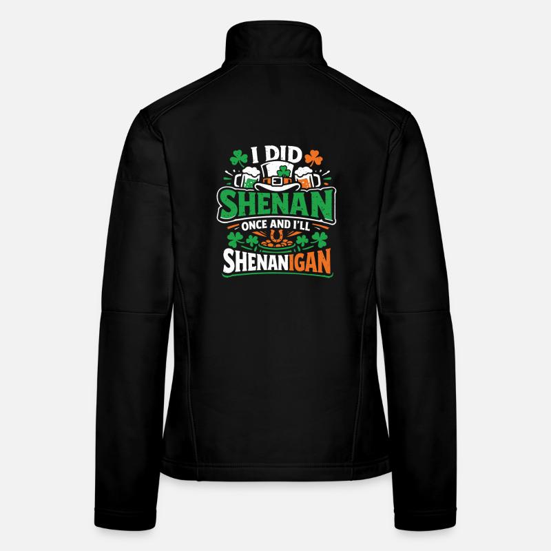Prêt devant les bêtises | La Saint-Patrick Veste en tissu softshell Femme