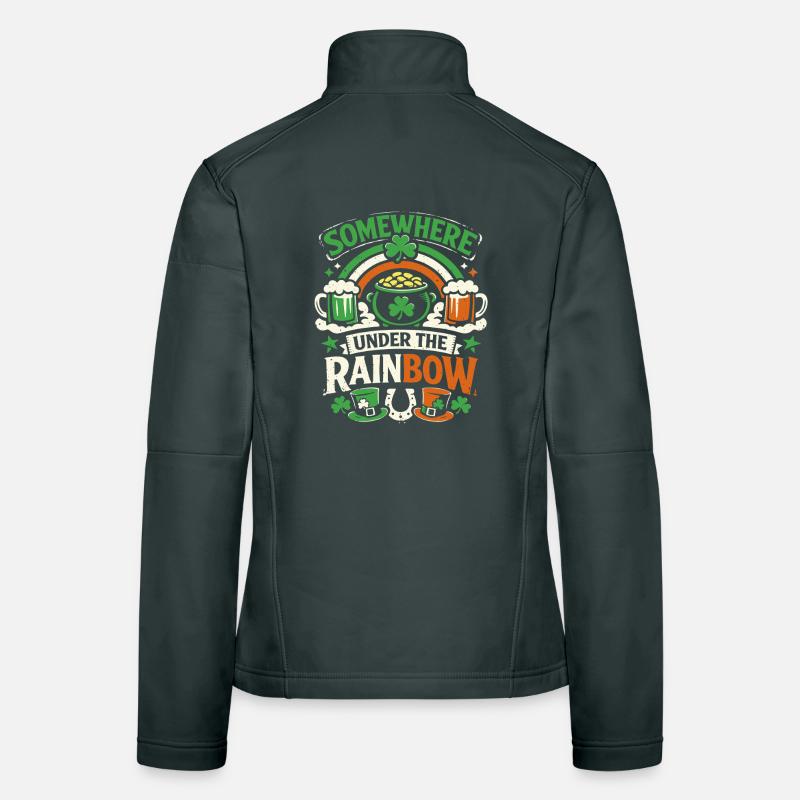 Under The Rainbow | St. Patrick's Day Women's Softshell Jacket