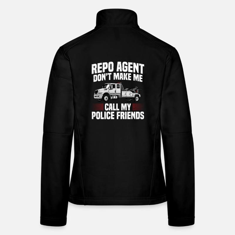 Agent de récupération de voiture Récupération d’actifs Veste en tissu softshell Femme
