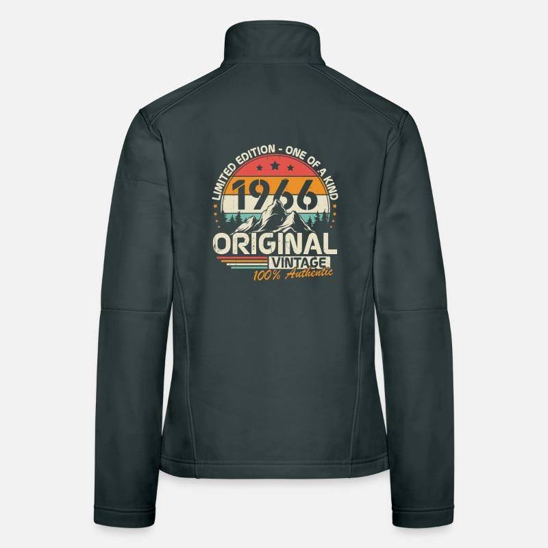 1966 Original Vintage Geburtstag Geschenk Frauen Softshelljacke