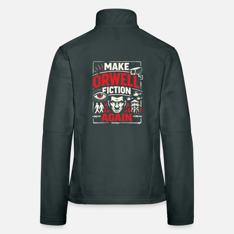 Make Orwell Fiction Again Frauen Softshelljacke
