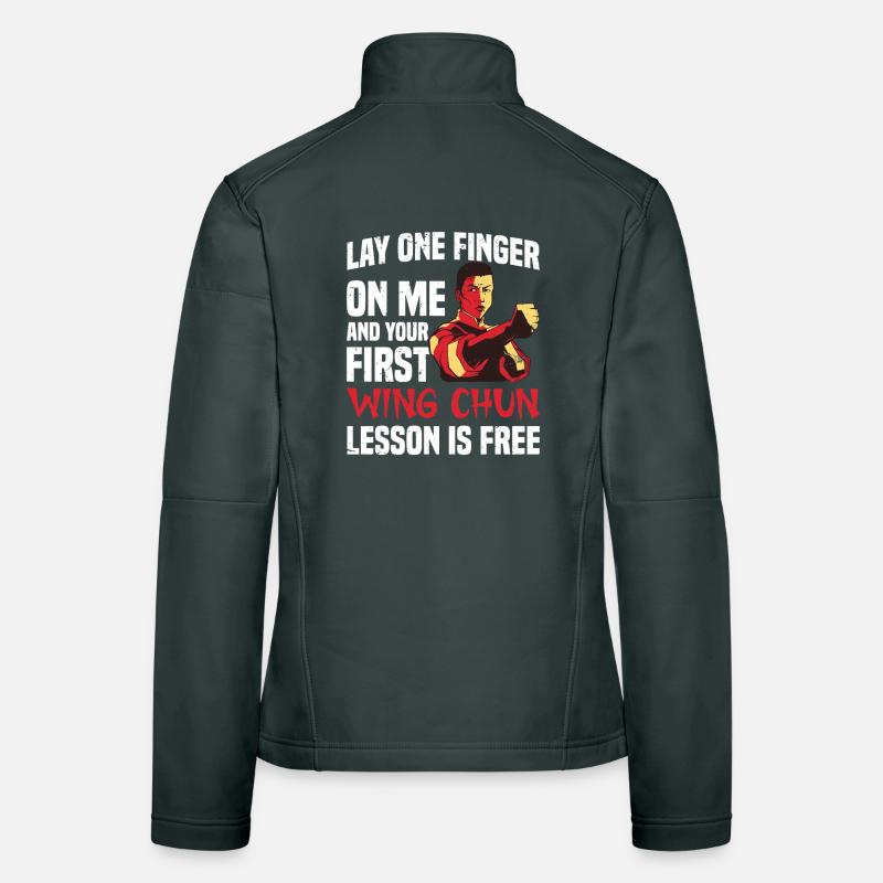  Wing Chun Kung Fu Training Lesson Teacher Wing Women's Softshell Jacket
