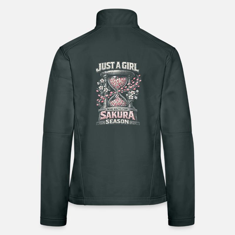 Cherry Blossom Sakura Cherry Blossom Women's Softshell Jacket