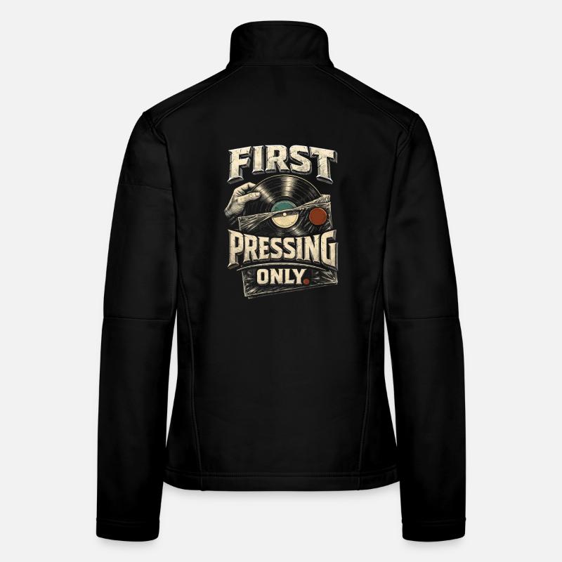 Vinyl Collector Vinyl Records First Pressing Only Women's Softshell Jacket