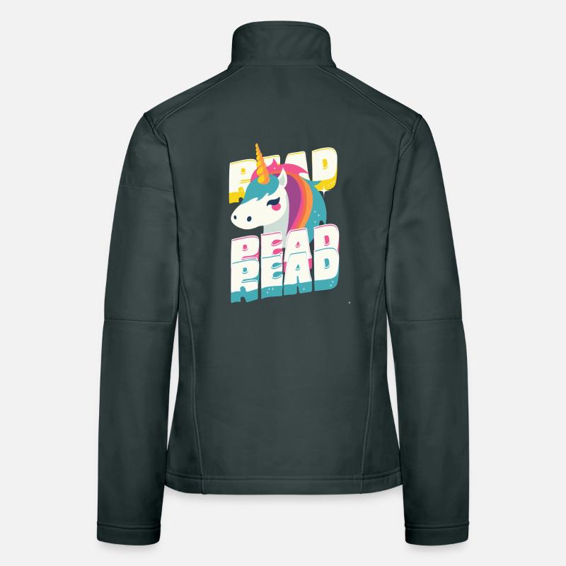3x_Read - Licorne Veste en tissu softshell Femme