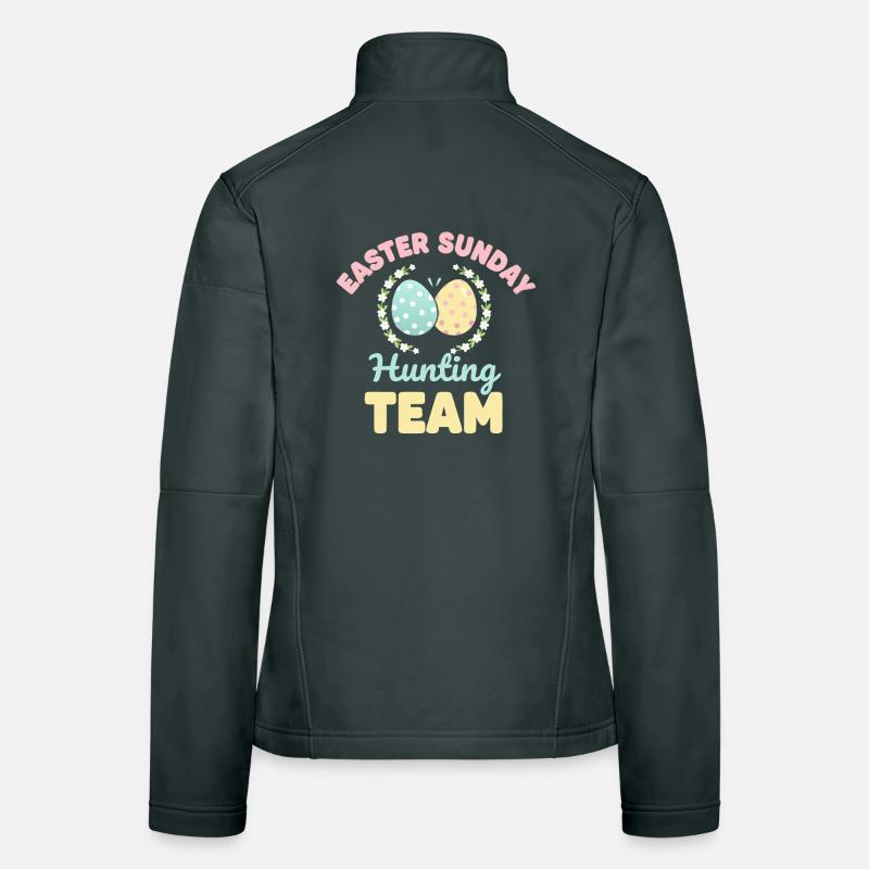 Easter Sunday Egg Hunt Team Women's Softshell Jacket