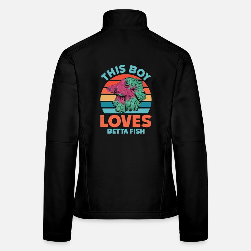  Betta Fish Owner Fish Tanks Aquarium Siamese Women's Softshell Jacket