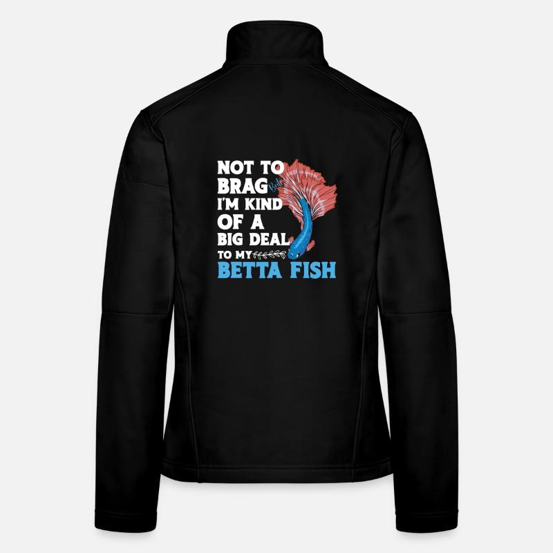  Siamese Fighting Fish Tank Owner Aquarium Betta Women's Softshell Jacket