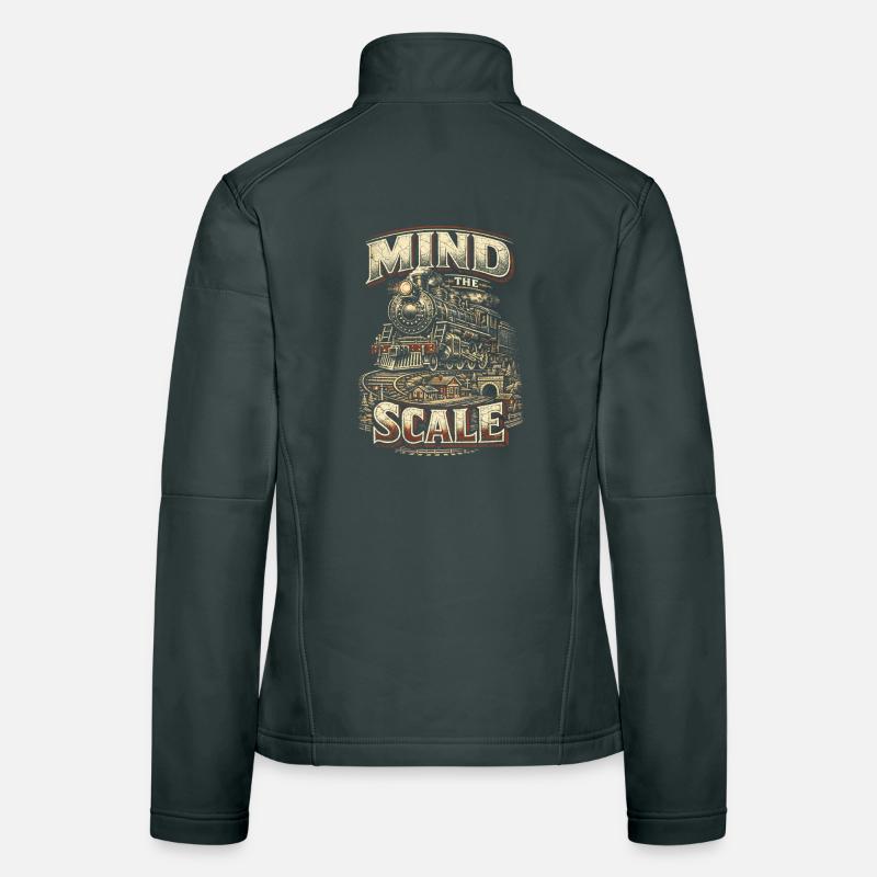 Model Railway Railway Mind The Scale Women's Softshell Jacket