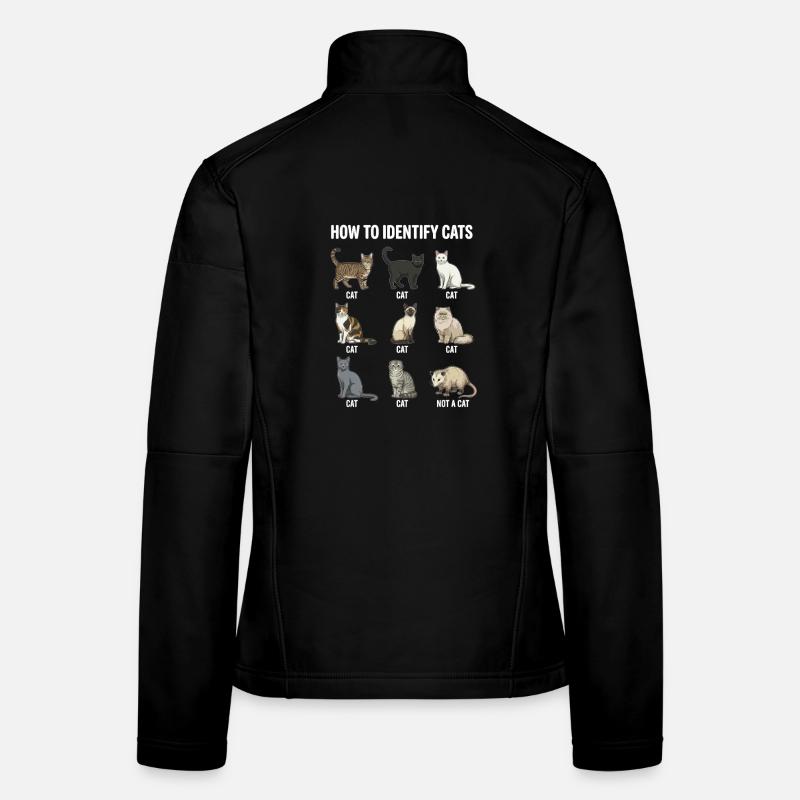 Cat Species Recognition Motif Women's Softshell Jacket