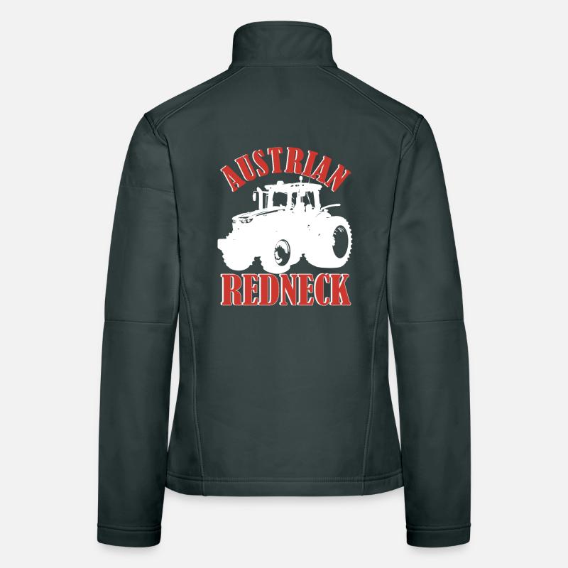 Austrian Redneck – Alpenstil mit Traktor und Bier  Frauen Softshelljacke