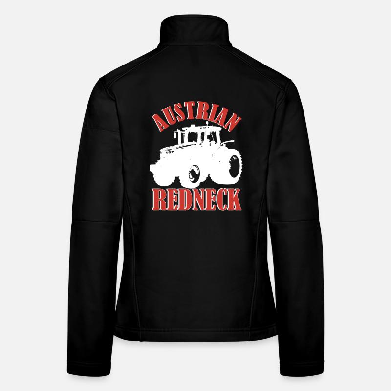 Austrian Redneck – Alpenstil mit Traktor und Bier  Frauen Softshelljacke