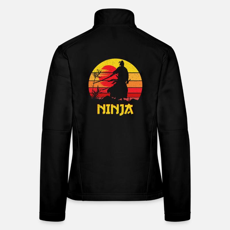 Ninja Vintage Shadow Warrior Sword Veste en tissu softshell Femme