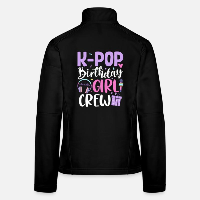 K Pop Équipe des Filles d’Anniversaire Veste en tissu softshell Femme