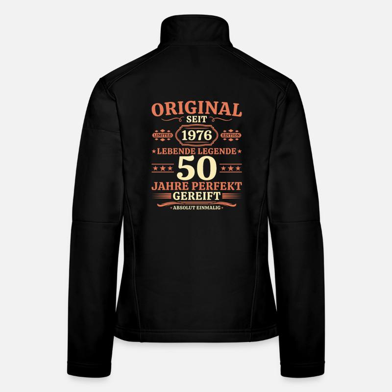 Original 1976 – Lebende Legende 50. Geburtstag Frauen Softshelljacke