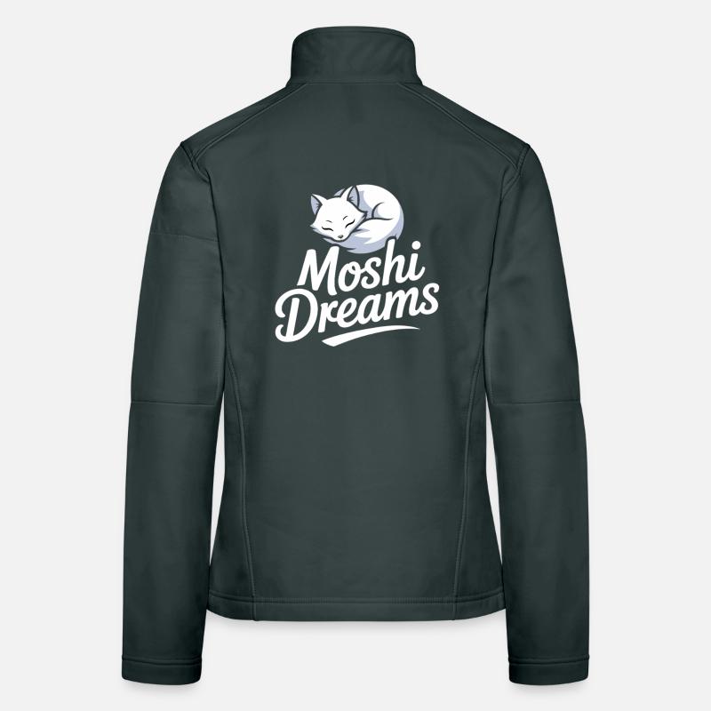 Chemise de chat Moshi Dreams Chats adormits mignons Veste en tissu softshell Femme