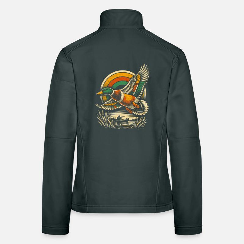 duck shooting Women's Softshell Jacket
