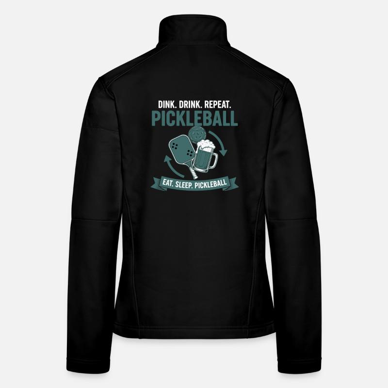 Pickleball Funny Player Pickle Ball Pickleball Women's Softshell Jacket