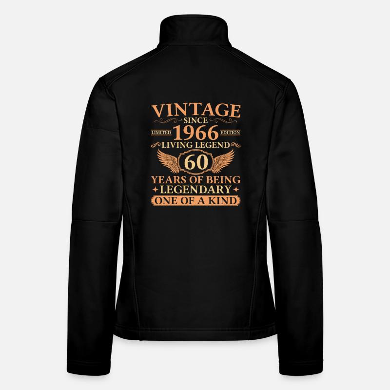 Vintage 1966 – Living Legend 60th Birthday Women's Softshell Jacket