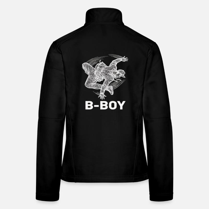Breakdance B-Boy Danse de rue Hip Hop Veste en tissu softshell Femme