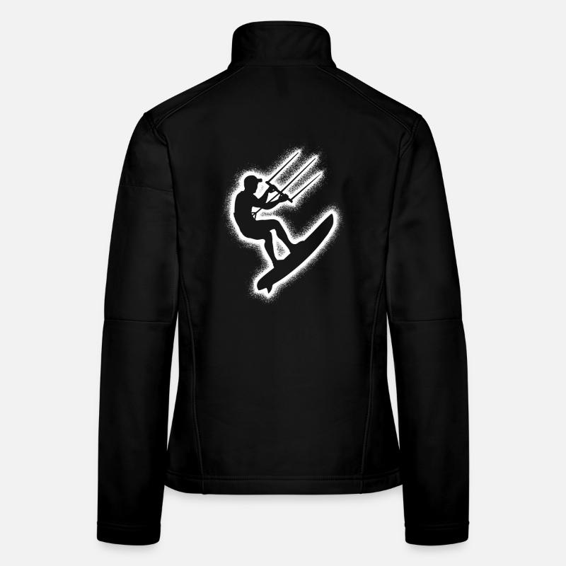 Kitesurf Enfants Hommes Kitesurf Veste en tissu softshell Femme