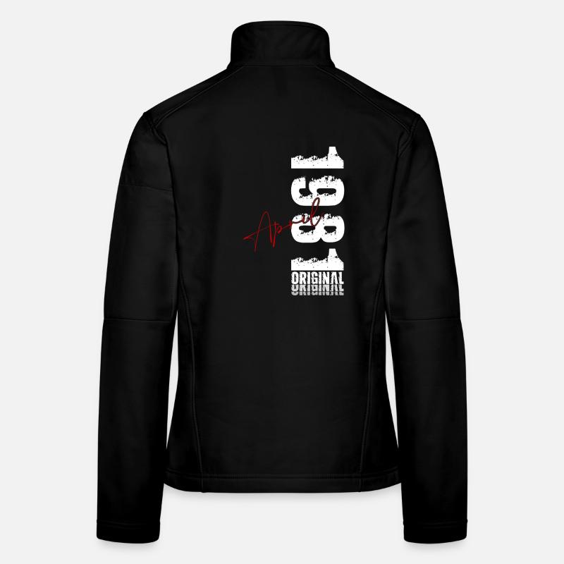 Cadeau du 45e anniversaire Mari Original avril 1981 Veste en tissu softshell Femme