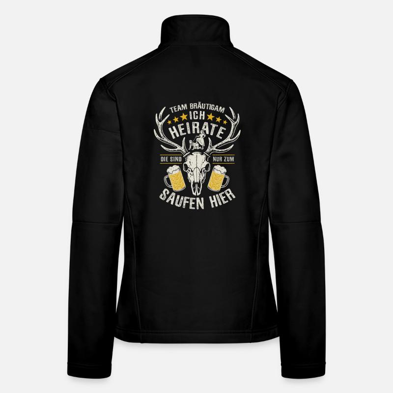 JGA Team Bräutigam Ich heirate - Bier saufen Frauen Softshelljacke
