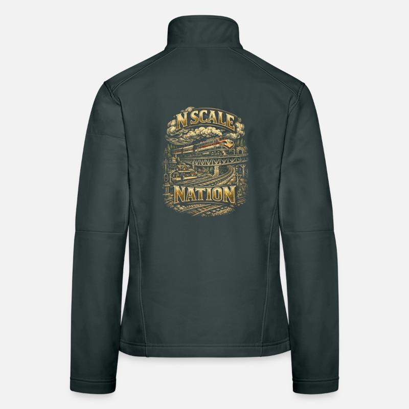 Model Railway N Scale Nation Women's Softshell Jacket