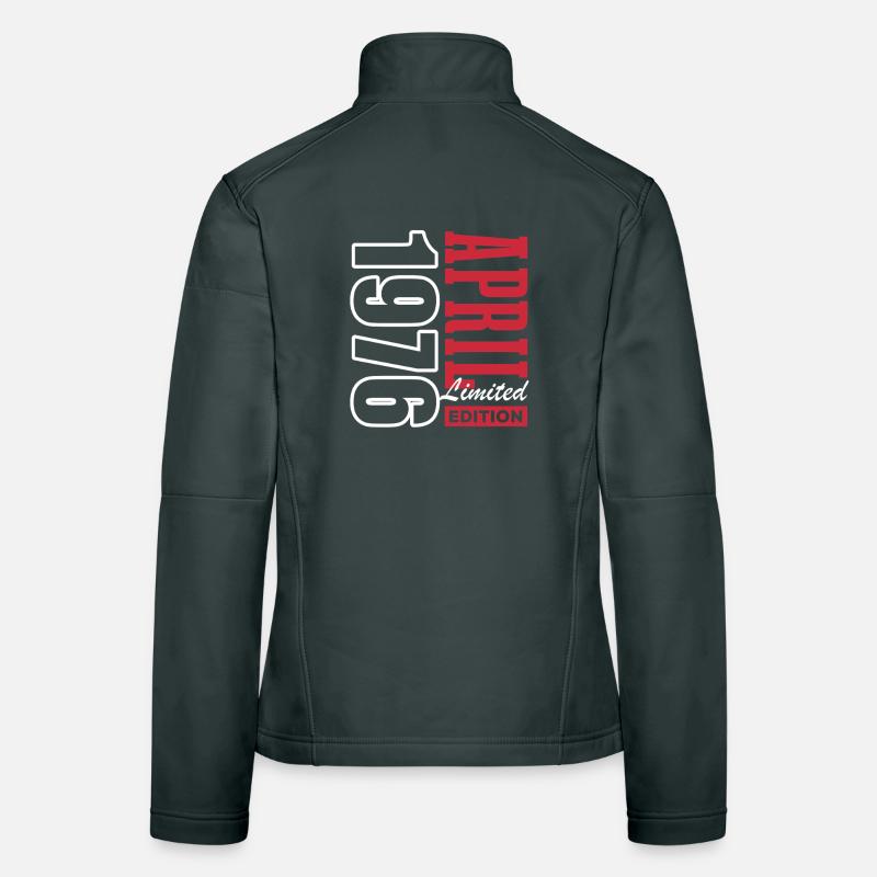 Édition limitée cadeau d’anniversaire d’avril 1976 Veste en tissu softshell Femme