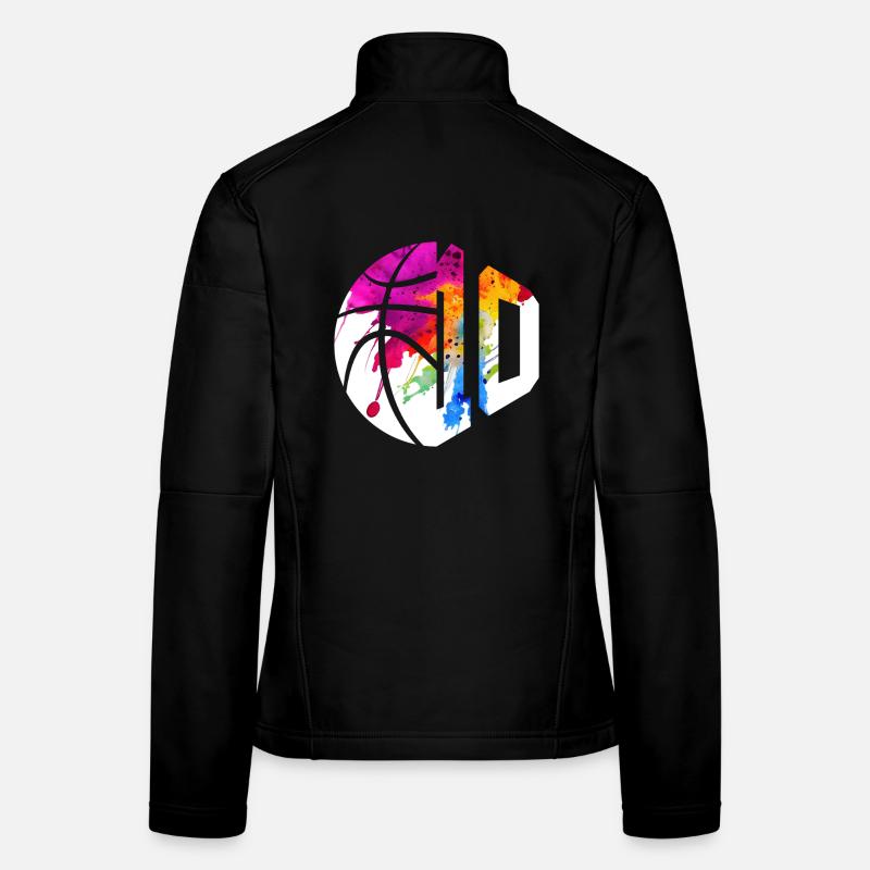 NON. 10 NUMÉRO 10 BASKET 10E ANNIVERSAIRE Veste en tissu softshell Femme