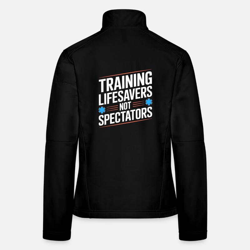 Formation des paramédics, sauveteurs, Services d’urgence, Veste en tissu softshell Femme