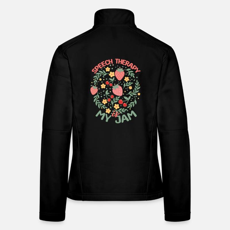 SLP Speech Therapy Is My Jam Women's Softshell Jacket
