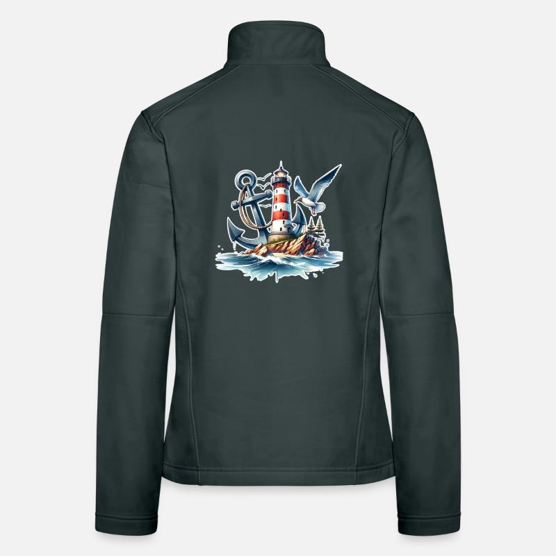 Leuchtturm Anker  Frauen Softshelljacke