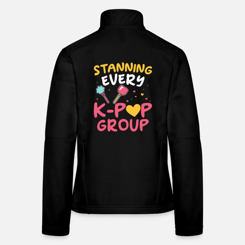 Stanning Jede K-pop-gruppe Frauen Softshelljacke