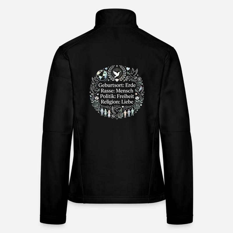 Gegen Rassismus Frauen Softshelljacke