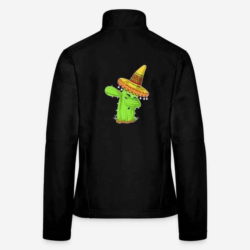 Éponge la chemise mexicaine Cactus Veste en tissu softshell Femme