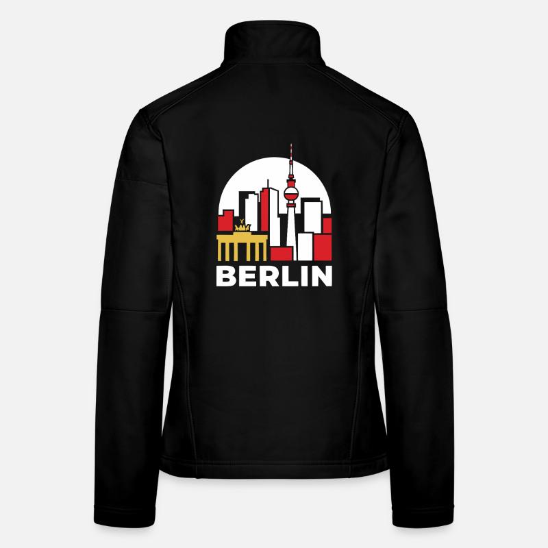 Berlin Skyline Fernsehturm Frauen Softshelljacke